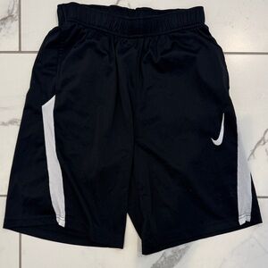 Nike Black and White Sports Shorts Youth XL